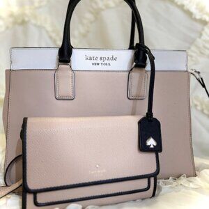 Kate Spade New York Saffiano Leather Top Handle Bag + Matching Summer Ward Place